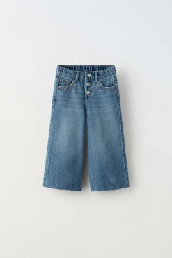 PANTALÓN DENIM CULOTTE BORDADOS