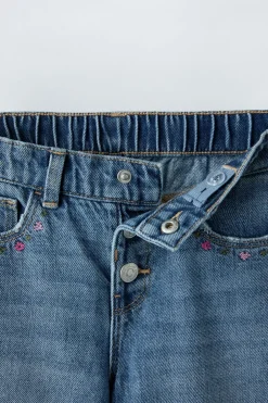 PANTALÓN DENIM CULOTTE BORDADOS