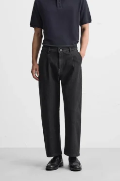 PANTALÓN DENIM PLIEGUES