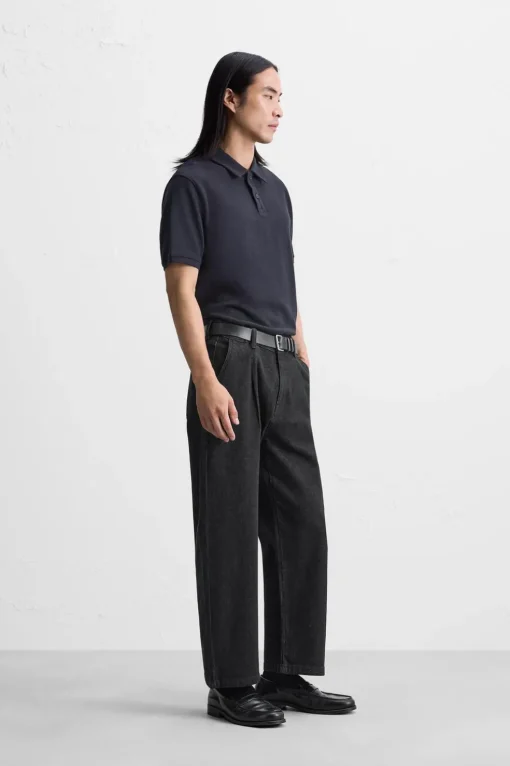 PANTALÓN DENIM PLIEGUES