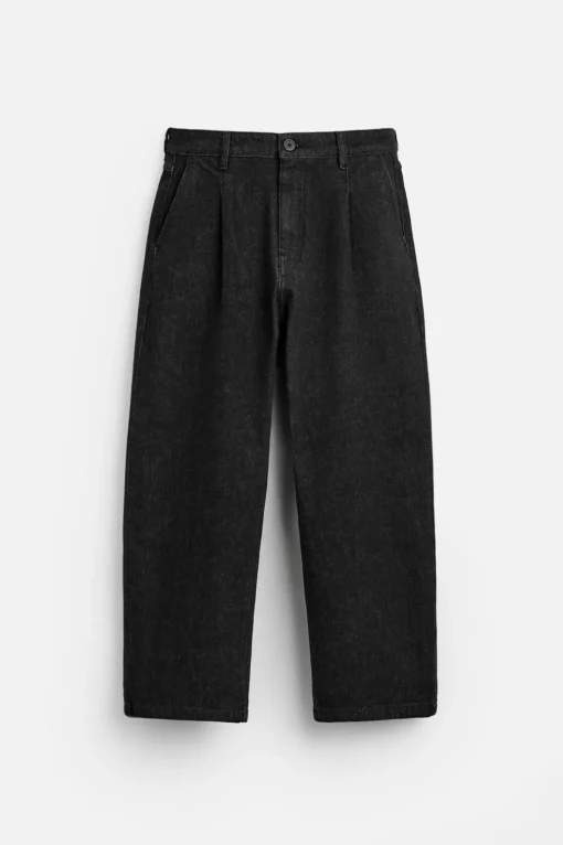 PANTALÓN DENIM PLIEGUES