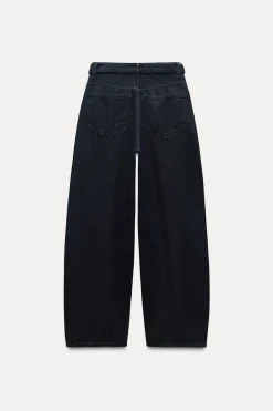 PANTALÓN DENIM TRF CINTURÓN