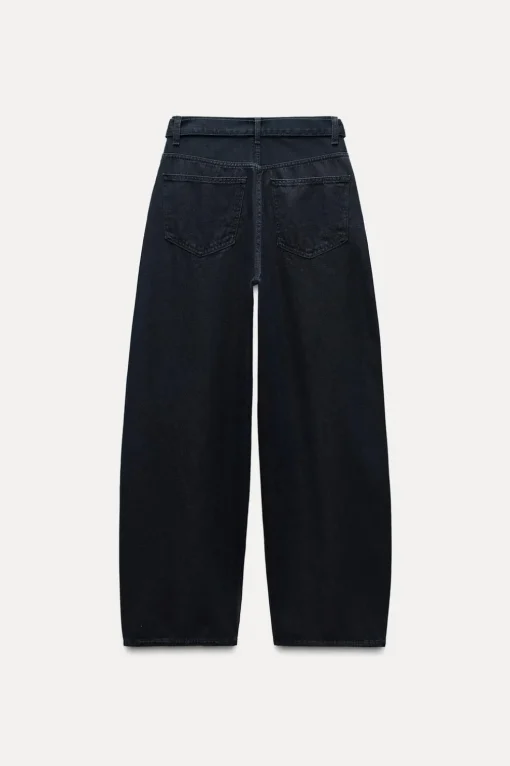 PANTALÓN DENIM TRF CINTURÓN