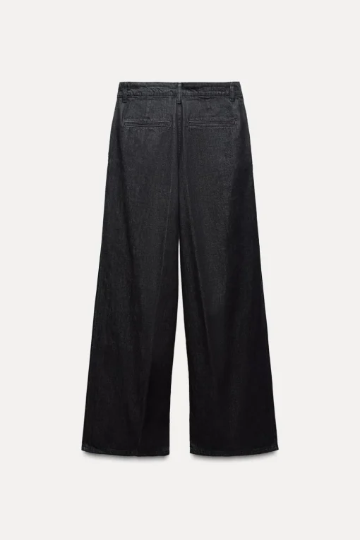 PANTALÓN DENIM TRF PINZAS