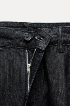 PANTALÓN DENIM TRF PINZAS
