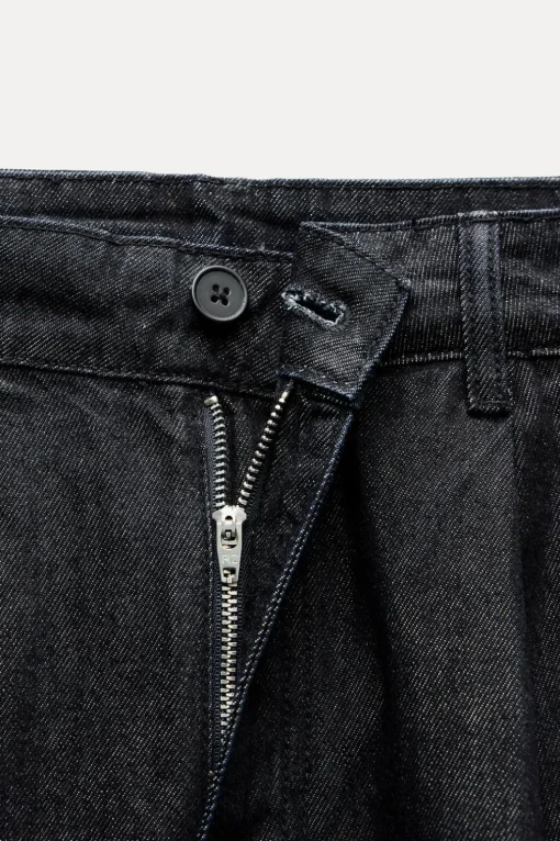 PANTALÓN DENIM TRF PINZAS
