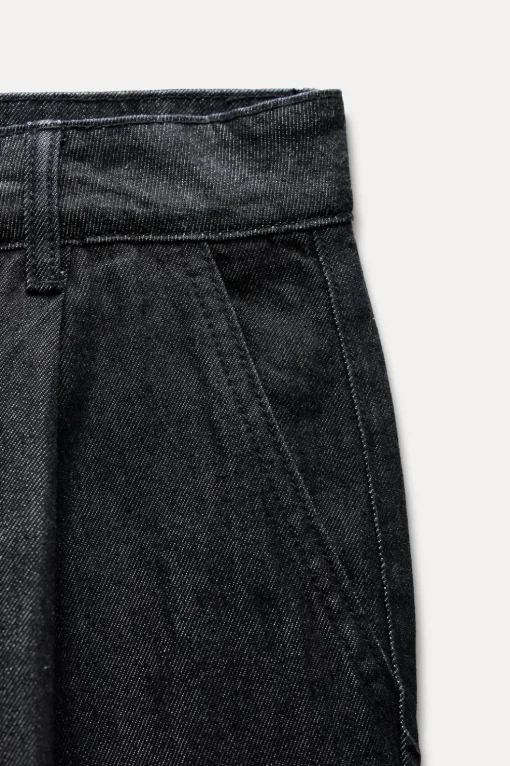 PANTALÓN DENIM TRF PINZAS