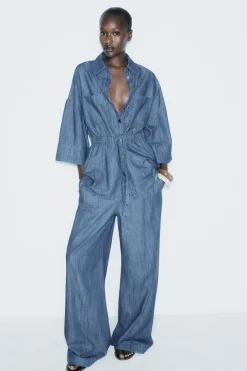 PANTALÓN DENIM Z1975 FLUIDO WIDE LEG