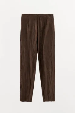 PANTALÓN EFECTO ARRUGADO CON LINO