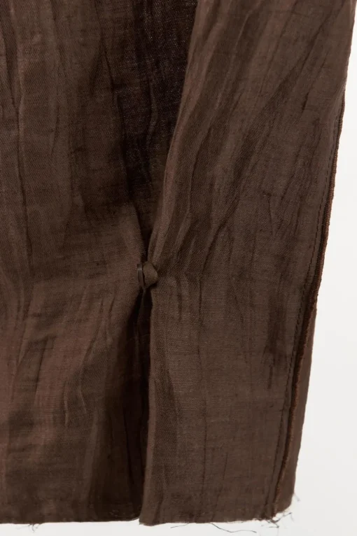 PANTALÓN EFECTO ARRUGADO CON LINO