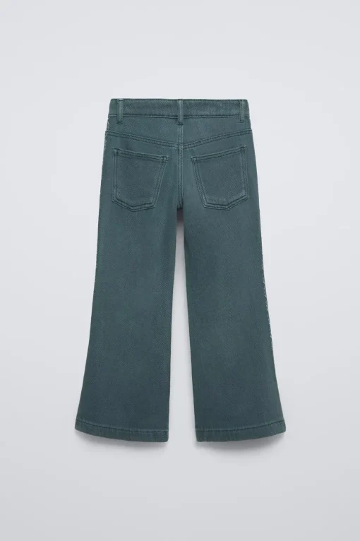 PANTALÓN FLARE BORDADOS LATERALES