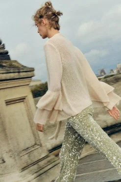 PANTALÓN FLARE LENTEJUELAS