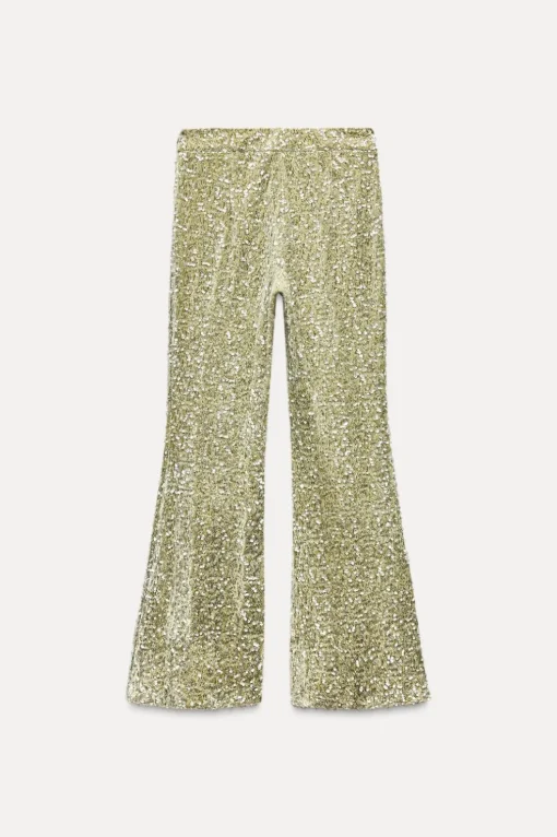 PANTALÓN FLARE LENTEJUELAS
