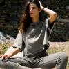 PANTALÓN FLARE RIB EFECTO LAVADO