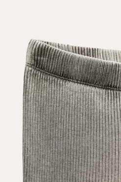 PANTALÓN FLARE RIB EFECTO LAVADO