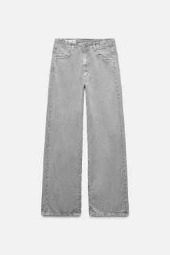 PANTALÓN FLUIDO ANCHO EFECTO DENIM