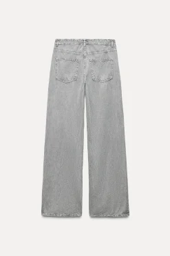PANTALÓN FLUIDO ANCHO EFECTO DENIM