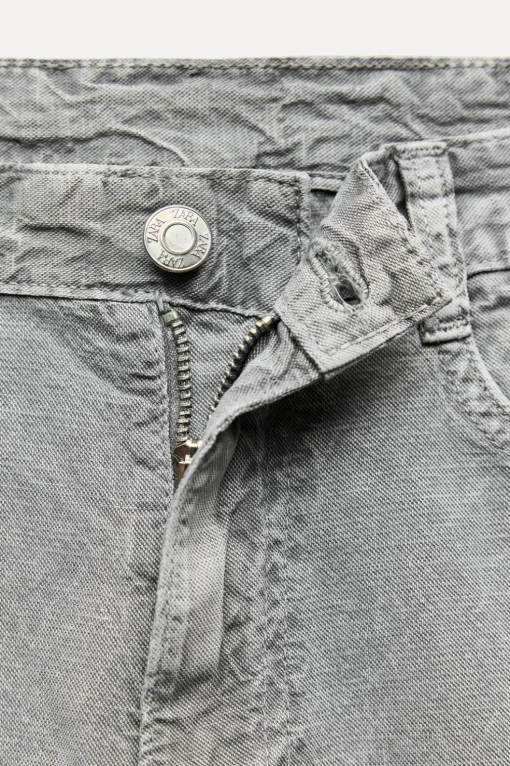 PANTALÓN FLUIDO ANCHO EFECTO DENIM