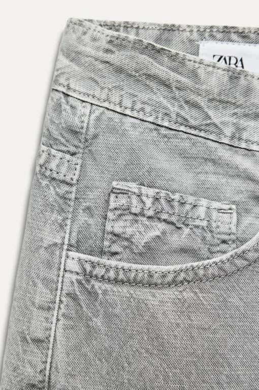 PANTALÓN FLUIDO ANCHO EFECTO DENIM
