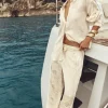 PANTALÓN JACQUARD FLORES