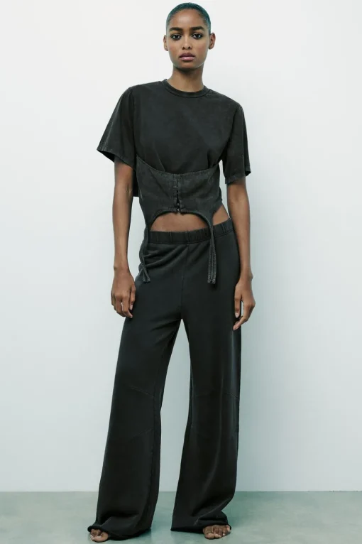 PANTALÓN JOGGER PALAZZO EFECTO LAVADO