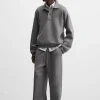 PANTALÓN JOGGER PUNTO COSTURAS IRREGULARES