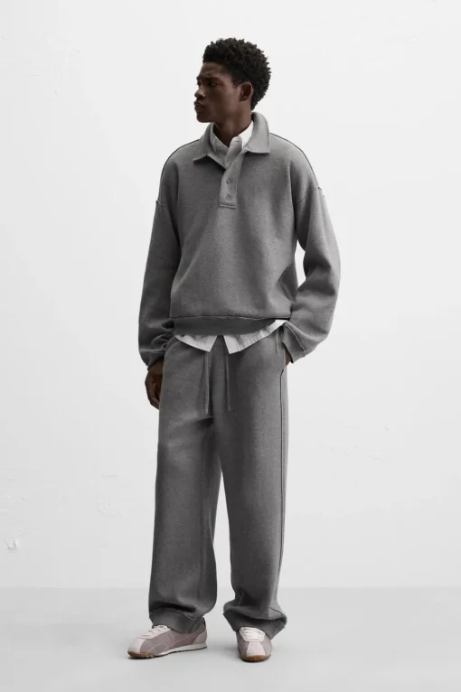 PANTALÓN JOGGER PUNTO COSTURAS IRREGULARES
