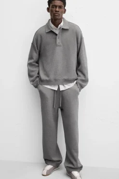 PANTALÓN JOGGER PUNTO COSTURAS IRREGULARES