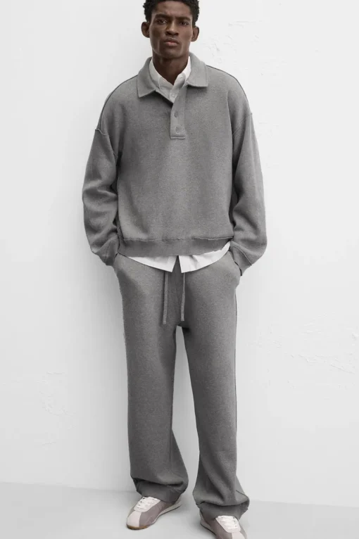 PANTALÓN JOGGER PUNTO COSTURAS IRREGULARES