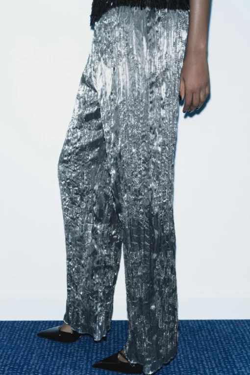 PANTALÓN LENTEJUELAS ZW COLLECTION