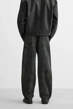 PANTALÓN PIEL EFECTO VINTAGE
