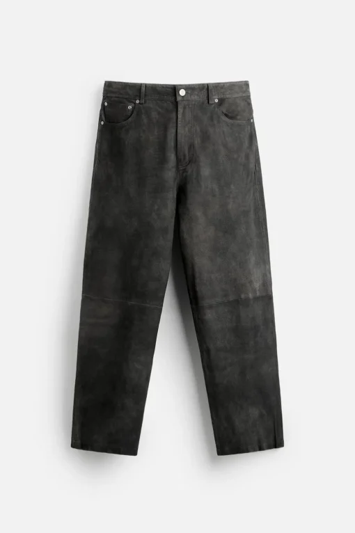 PANTALÓN PIEL EFECTO VINTAGE