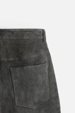 PANTALÓN PIEL EFECTO VINTAGE