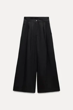 PANTALÓN PINZAS MEZCLA LINO ZW COLLECTION