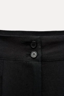 PANTALÓN PINZAS MEZCLA LINO ZW COLLECTION