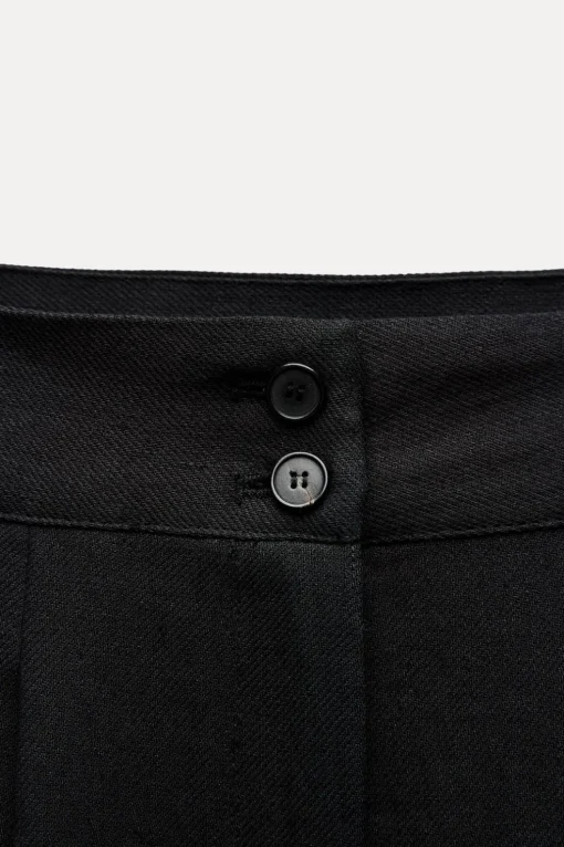 PANTALÓN PINZAS MEZCLA LINO ZW COLLECTION