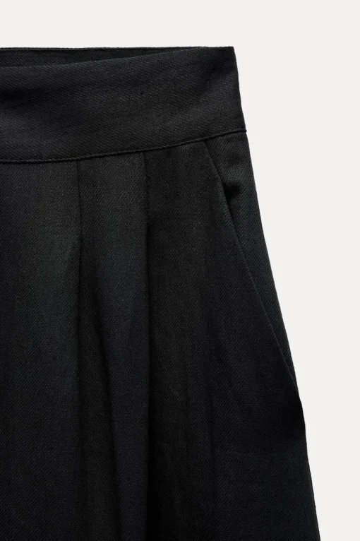 PANTALÓN PINZAS MEZCLA LINO ZW COLLECTION
