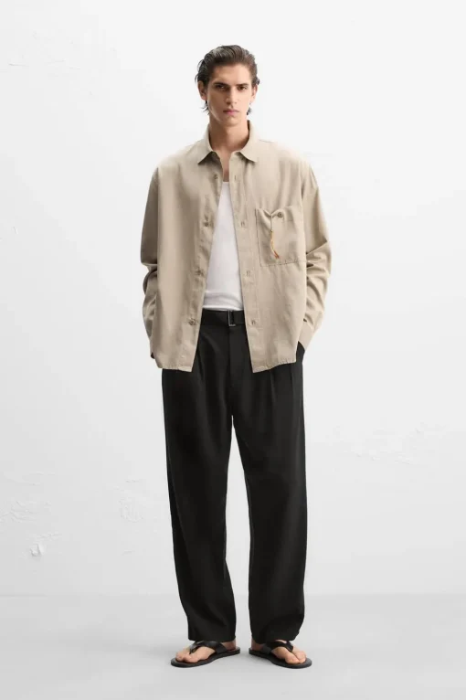 PANTALÓN PLIEGUES CINTURÓN