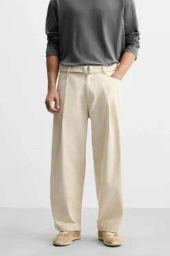 PANTALÓN PLIEGUES CINTURÓN