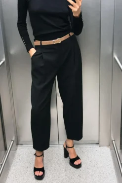 PANTALÓN PLIEGUES CINTURÓN