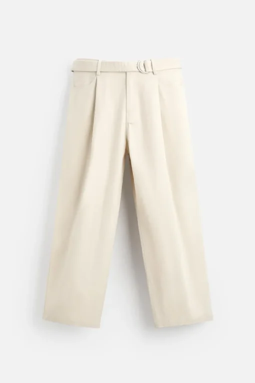 PANTALÓN PLIEGUES CINTURÓN