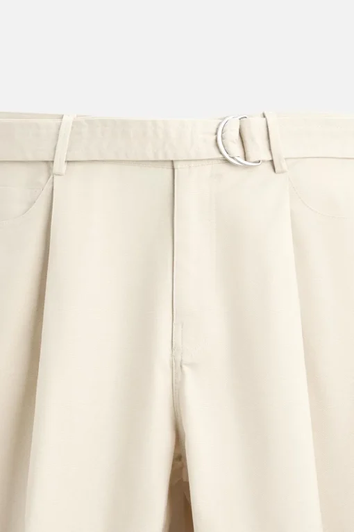 PANTALÓN PLIEGUES CINTURÓN