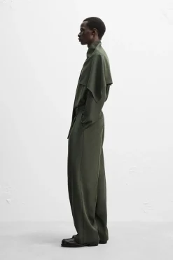 PANTALÓN PLIEGUES CINTURÓN X NANUSHKA