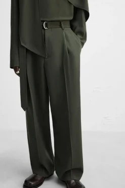 PANTALÓN PLIEGUES CINTURÓN X NANUSHKA