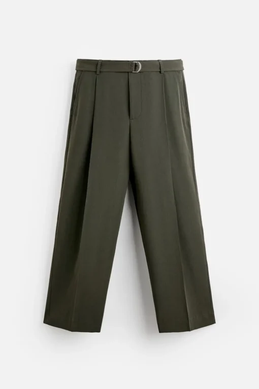 PANTALÓN PLIEGUES CINTURÓN X NANUSHKA