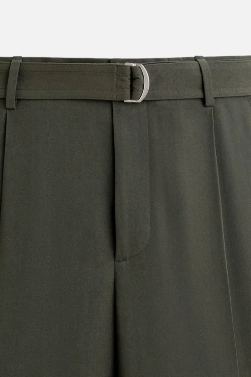 PANTALÓN PLIEGUES CINTURÓN X NANUSHKA