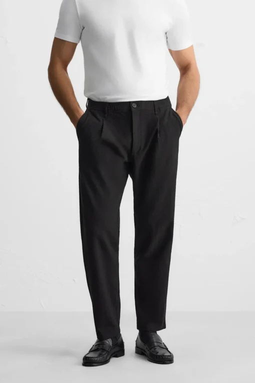 PANTALÓN PLIEGUES CON VISCOSA
