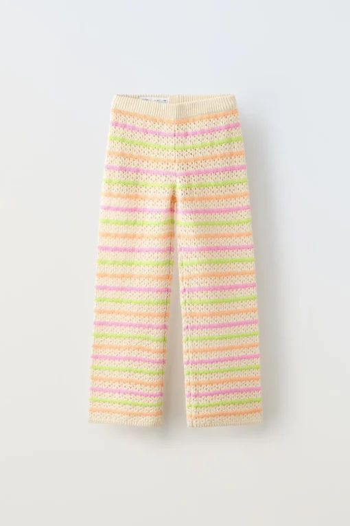 PANTALÓN PUNTO CROCHET RAYAS