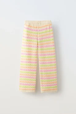 PANTALÓN PUNTO CROCHET RAYAS