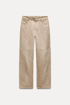 PANTALÓN RECTO EFECTO ANTE